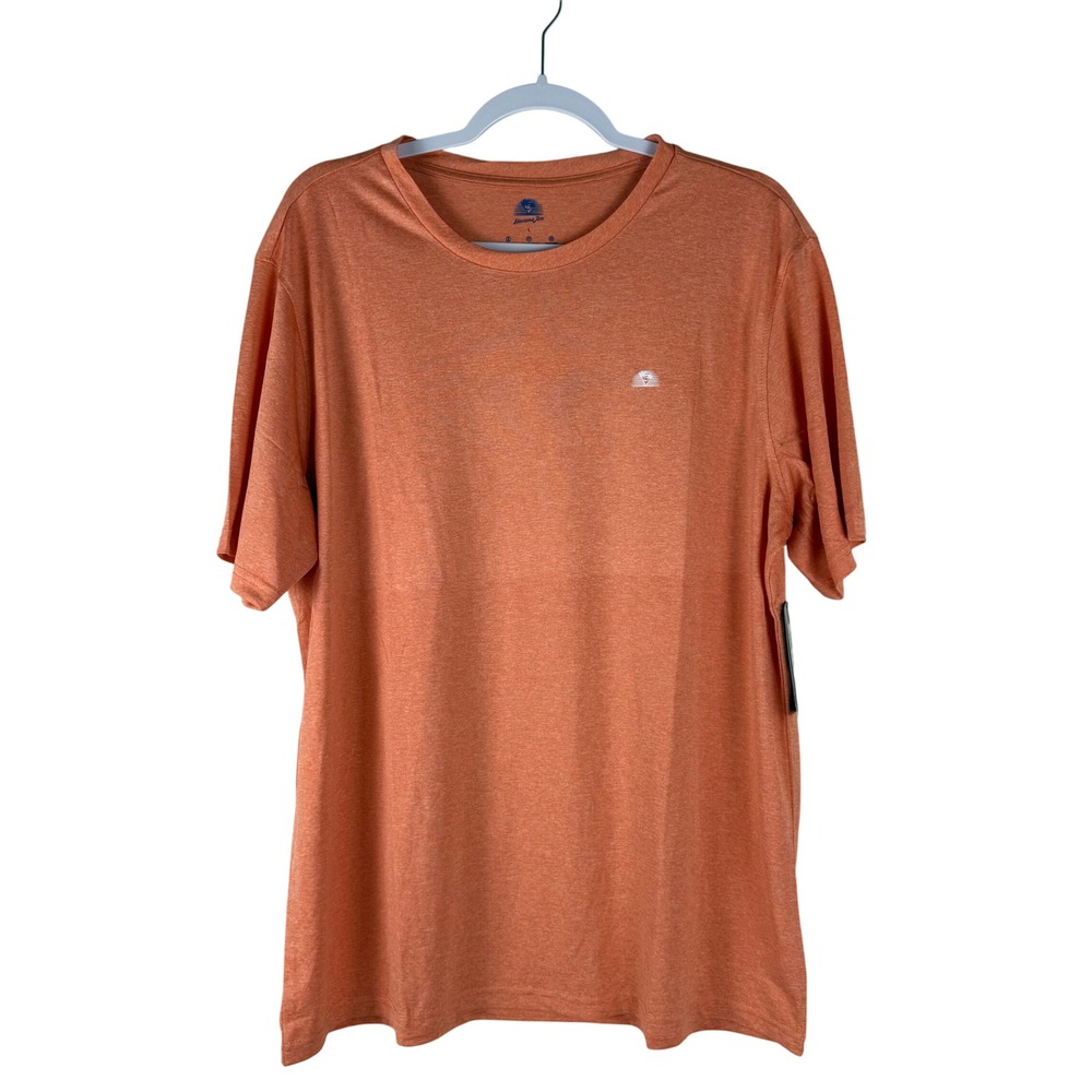 NWT Havana Jim Mens Large Coral Cool Tech Tee UPF‎ Moisture Wicking Breathable